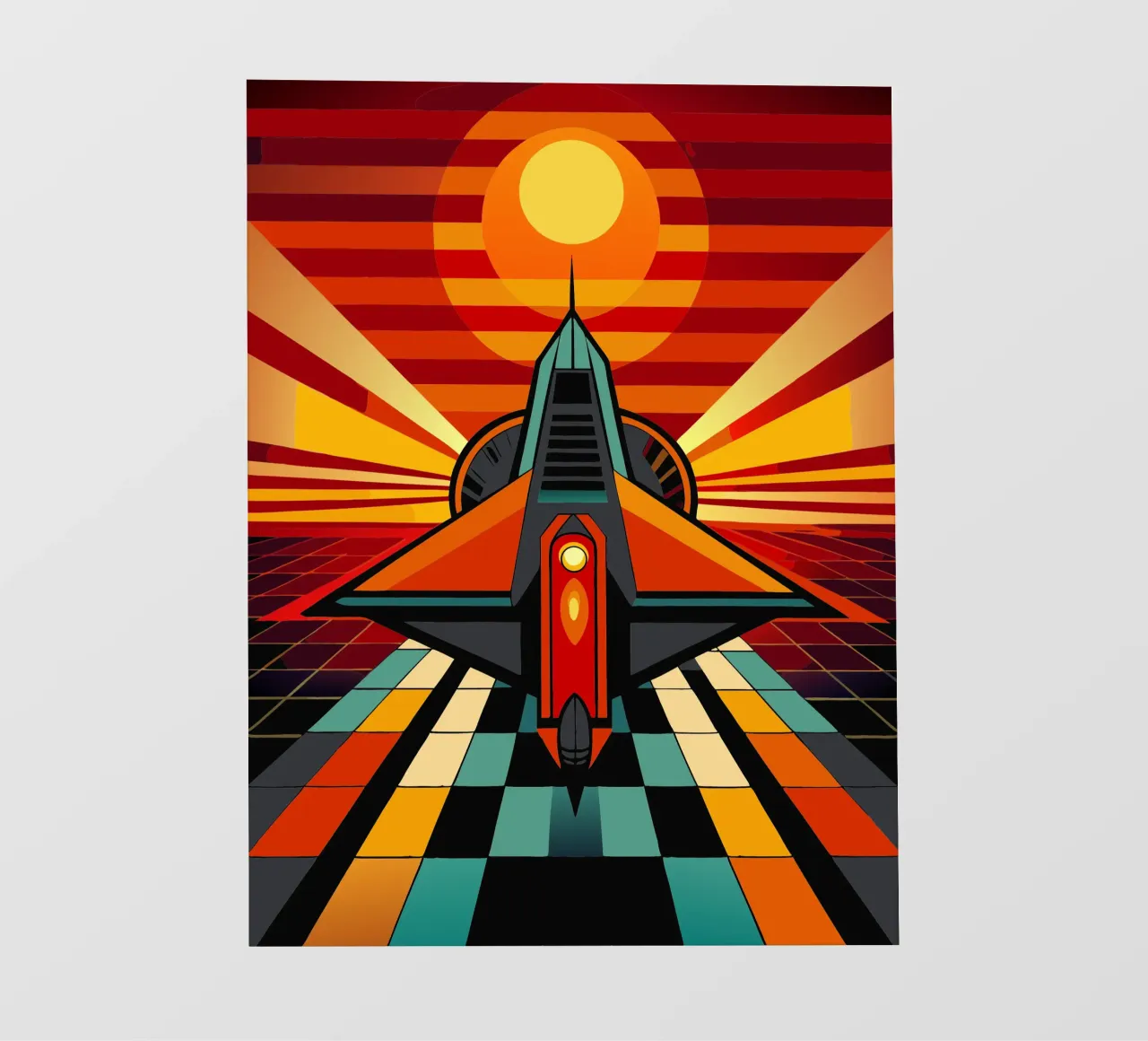 Ruimteschip vector fotobehang van Elfath