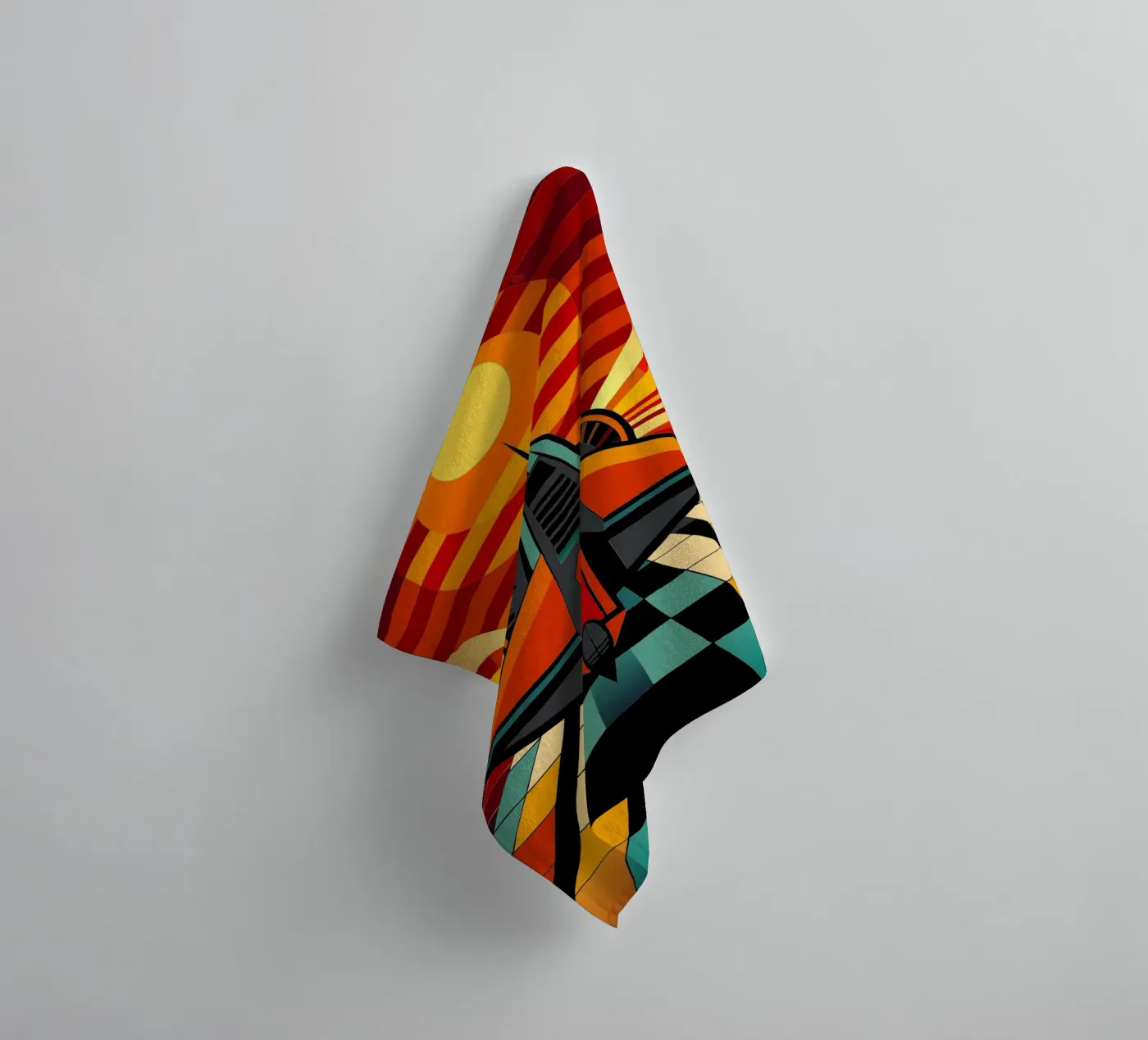 Ruimteschip vector badhanddoek van Elfath