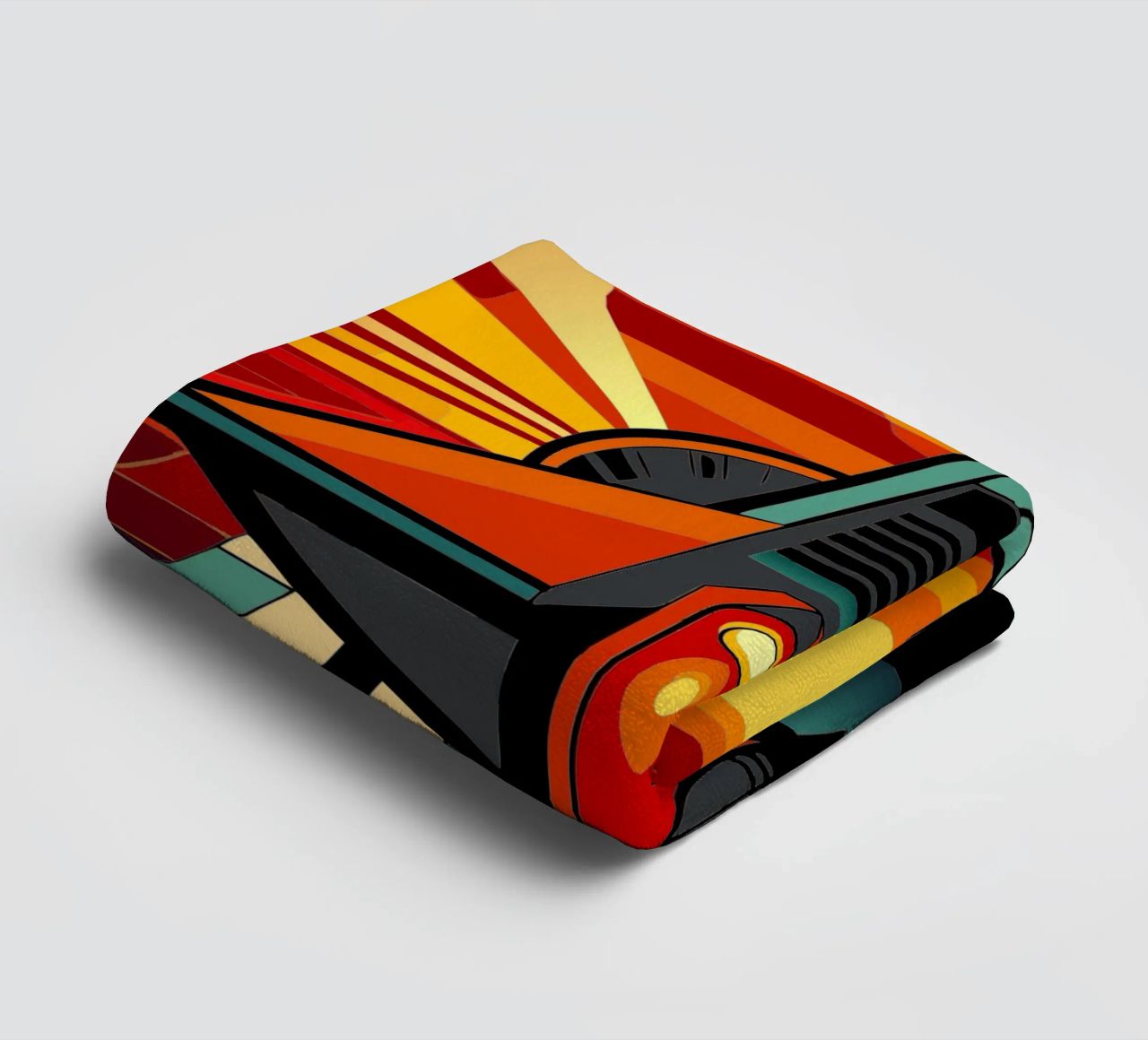 Spaceship vector towel by Elfath