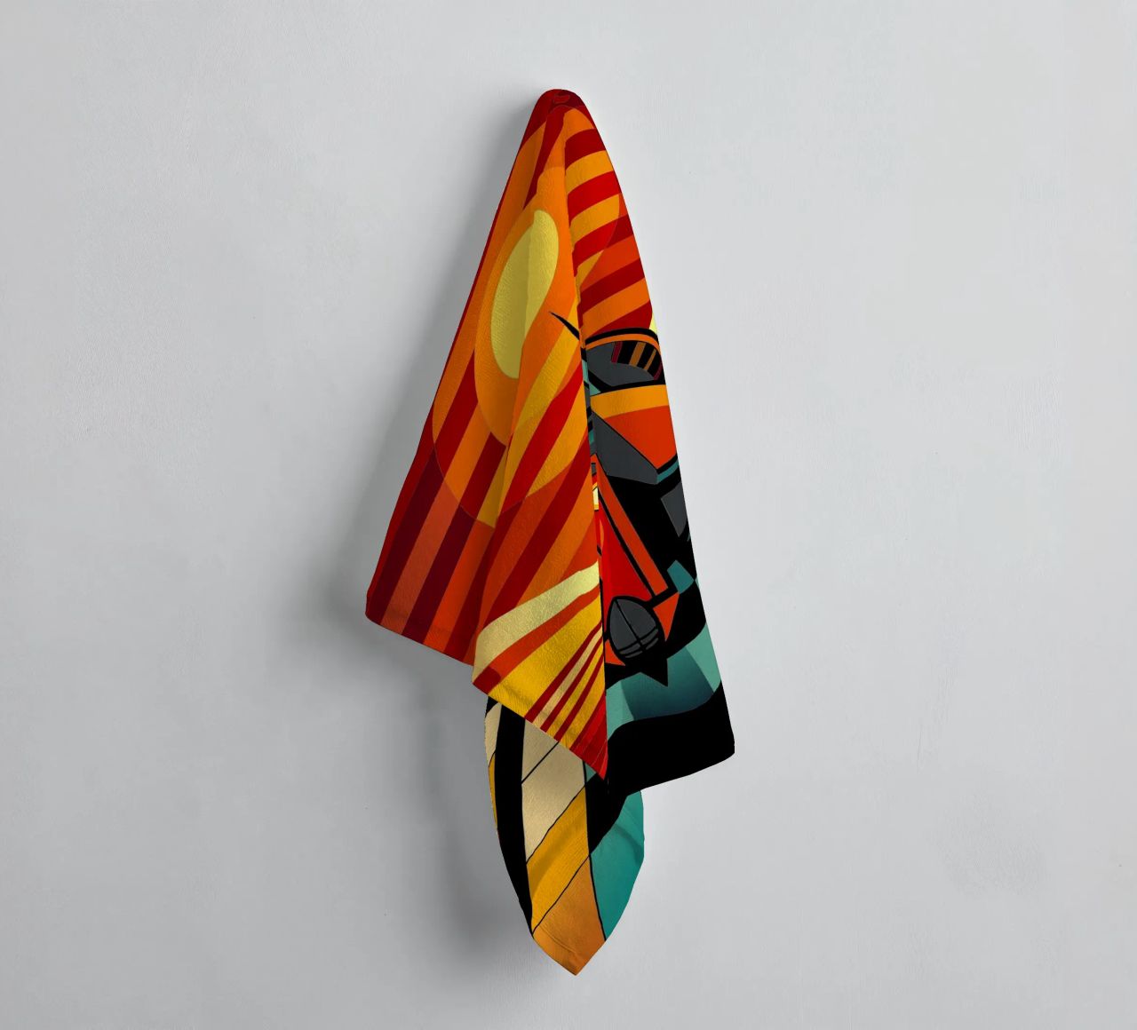 Spaceship vector towel by Elfath