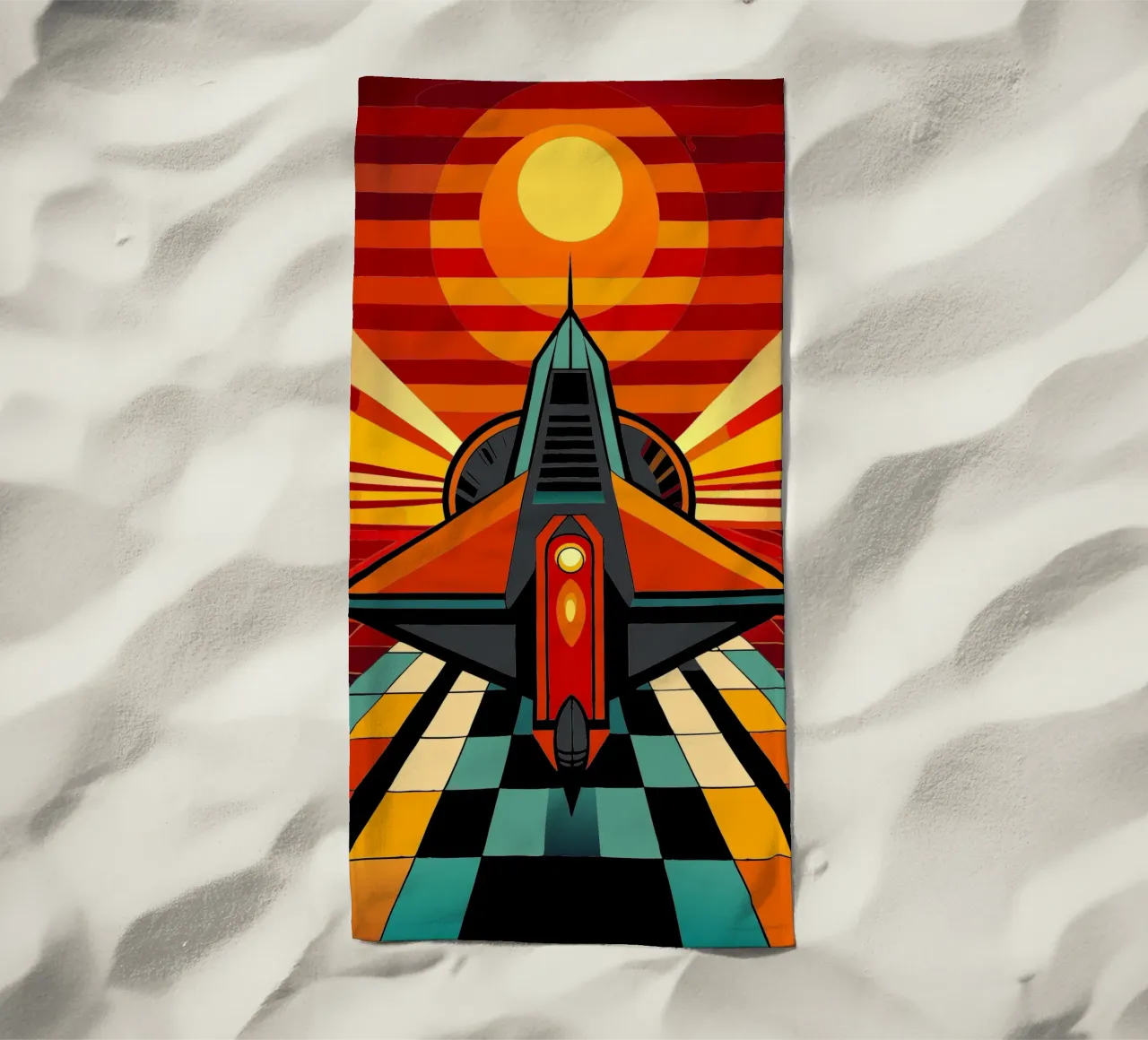 Astronave vettoriale telo mare da Elfath