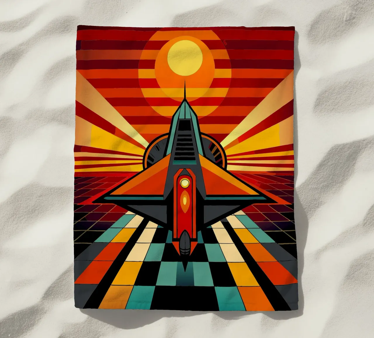 Astronave vettoriale telo mare da Elfath