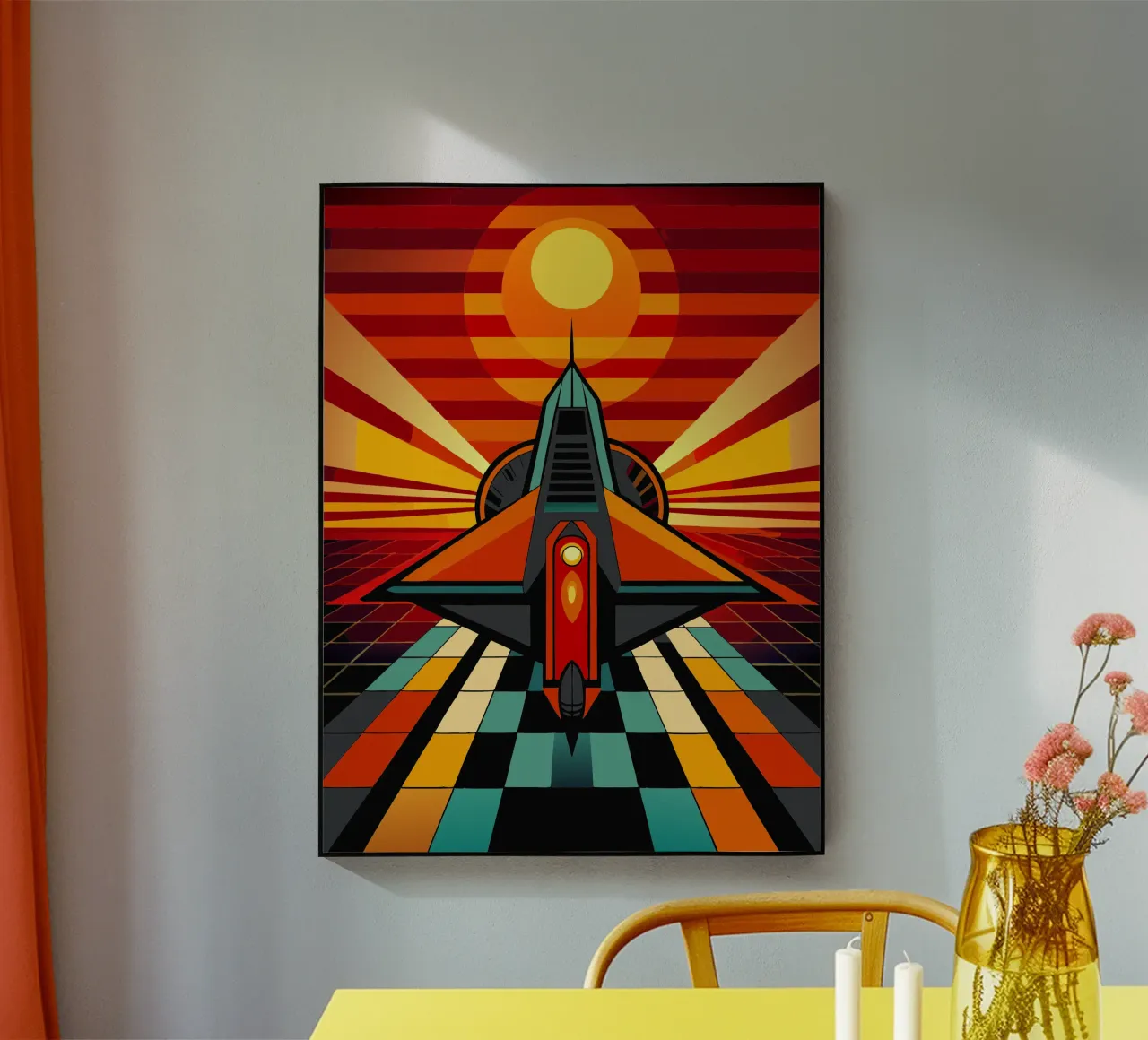 Ruimteschip vector acryl van Elfath