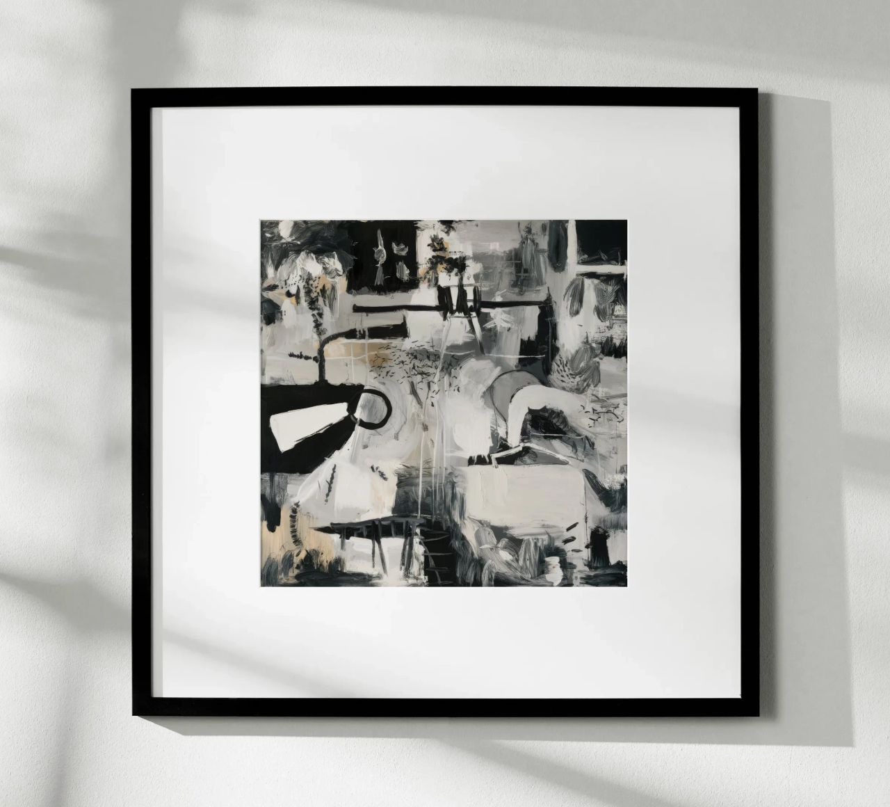 Monochrome Stadt Blaupause Poster von Dream Spectrum