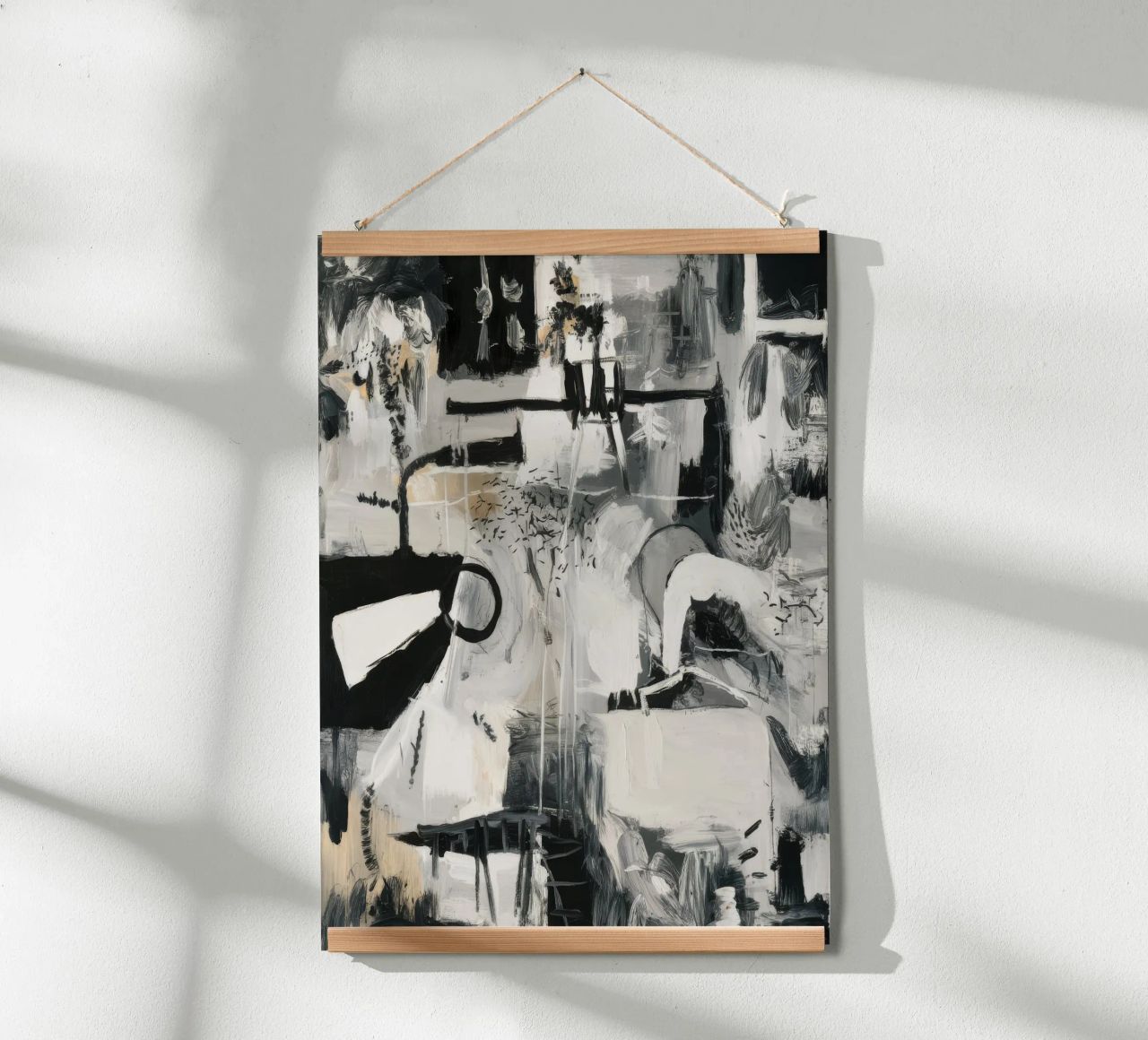 Monochrome Stadt Blaupause Poster von Dream Spectrum