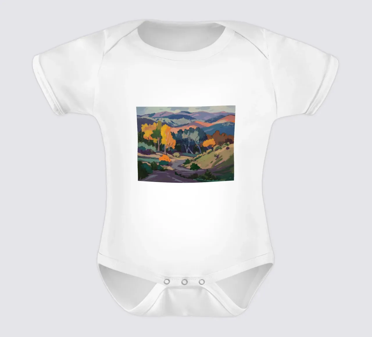 Colline dell'ora d'oro body neonato maniche corte da Radiance Landscape