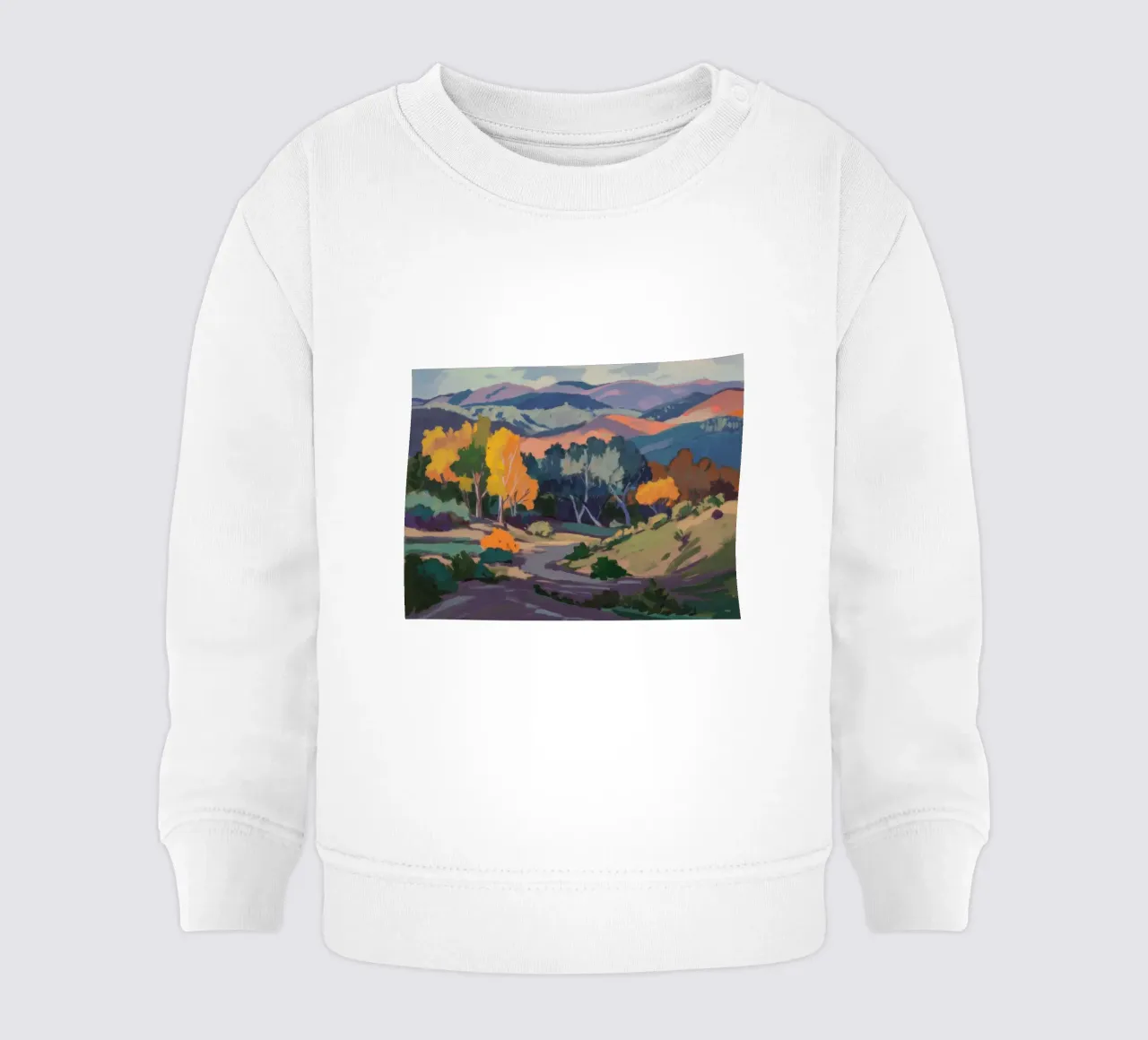 Colline dell'ora d'oro felpa neonato da Radiance Landscape