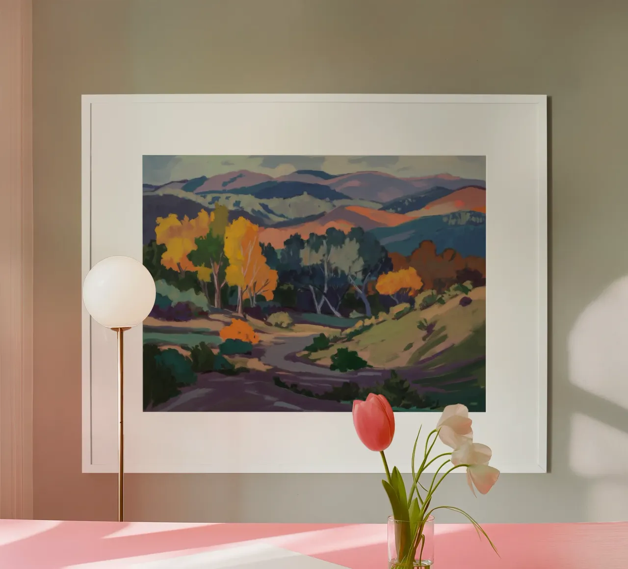 Colline dell'ora d'oro poster da Radiance Landscape