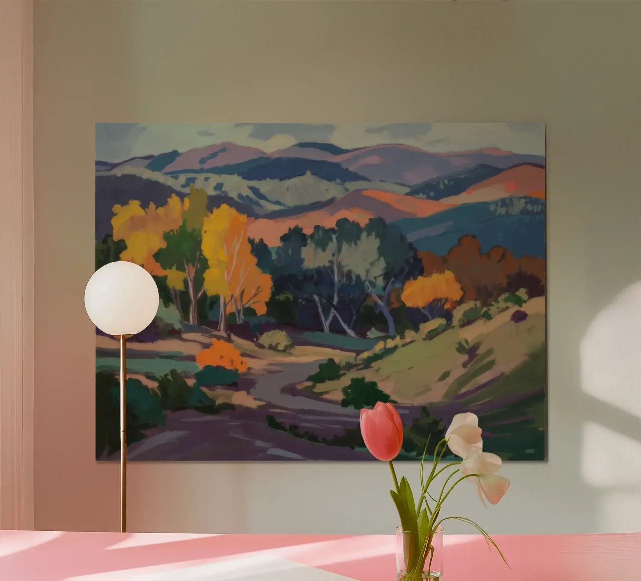 Colline dell'ora d'oro poster da Radiance Landscape
