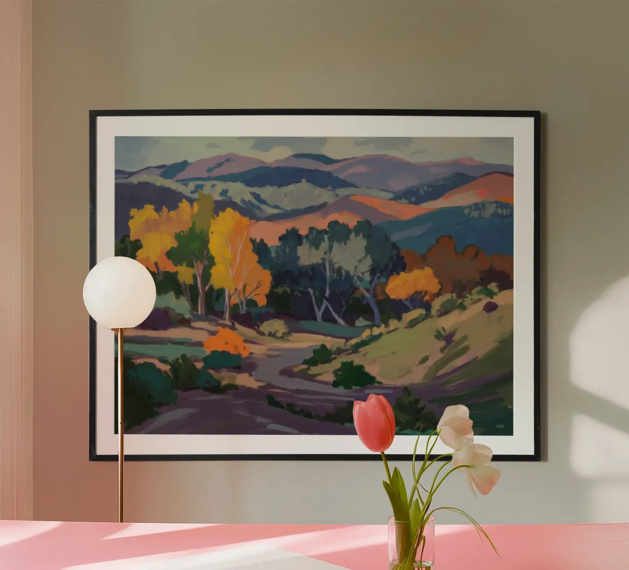 Colline dell'ora d'oro poster da Radiance Landscape