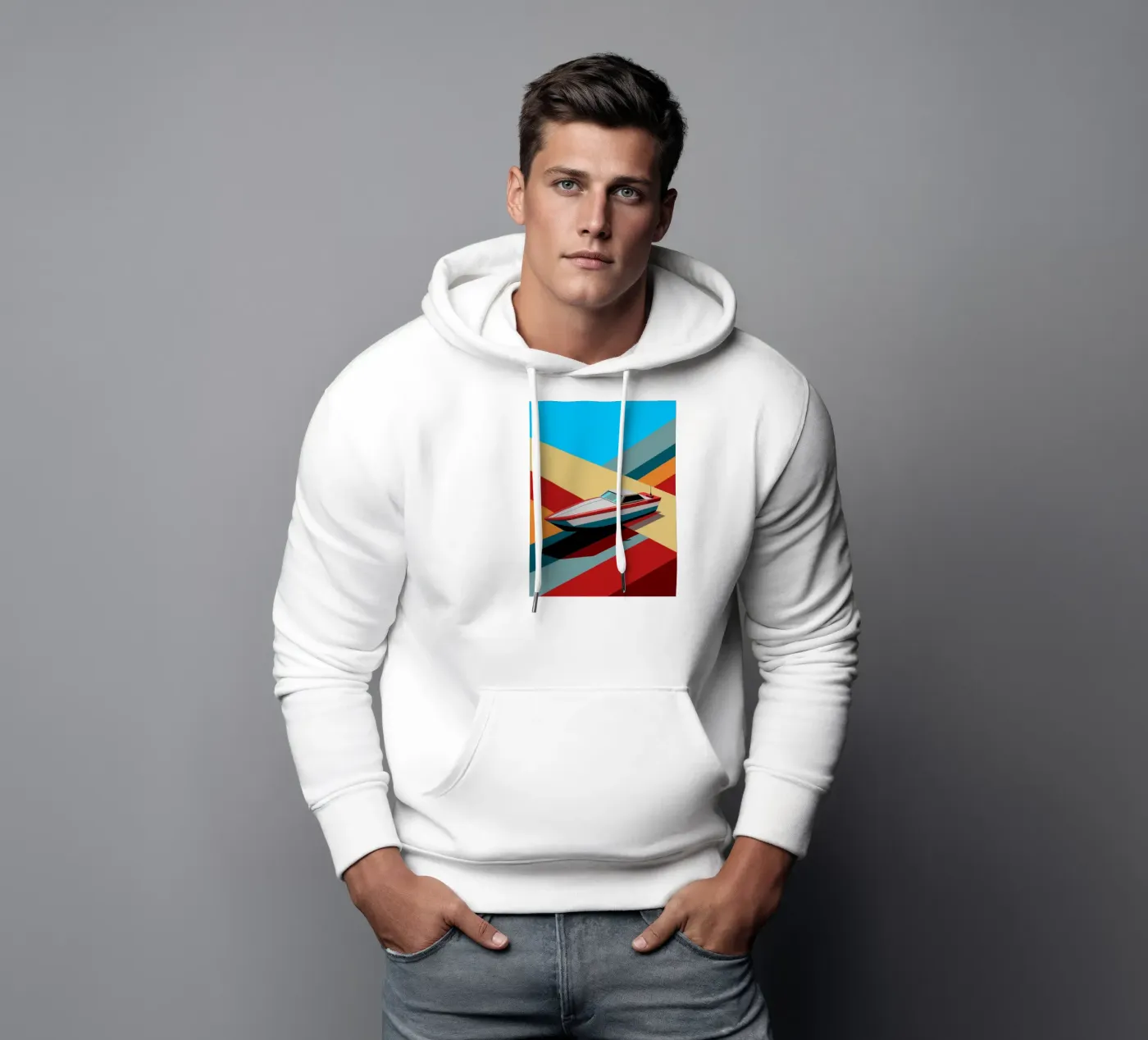 speedboot vector hoodie van Elfath