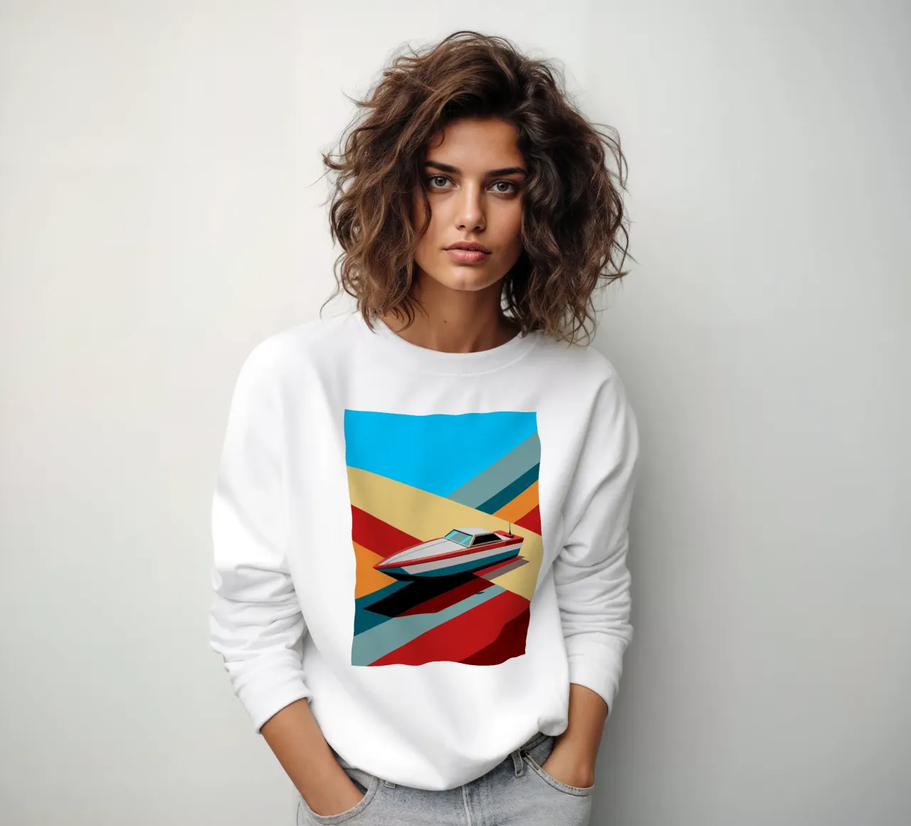 vector lancha rápida sudadera de Elfath