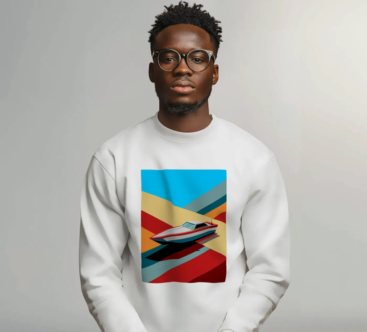 speedboot vector sweatshirt van Elfath