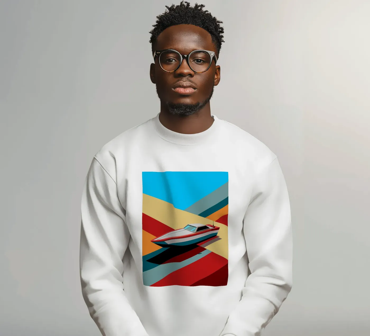 speedboot vector sweatshirt van Elfath