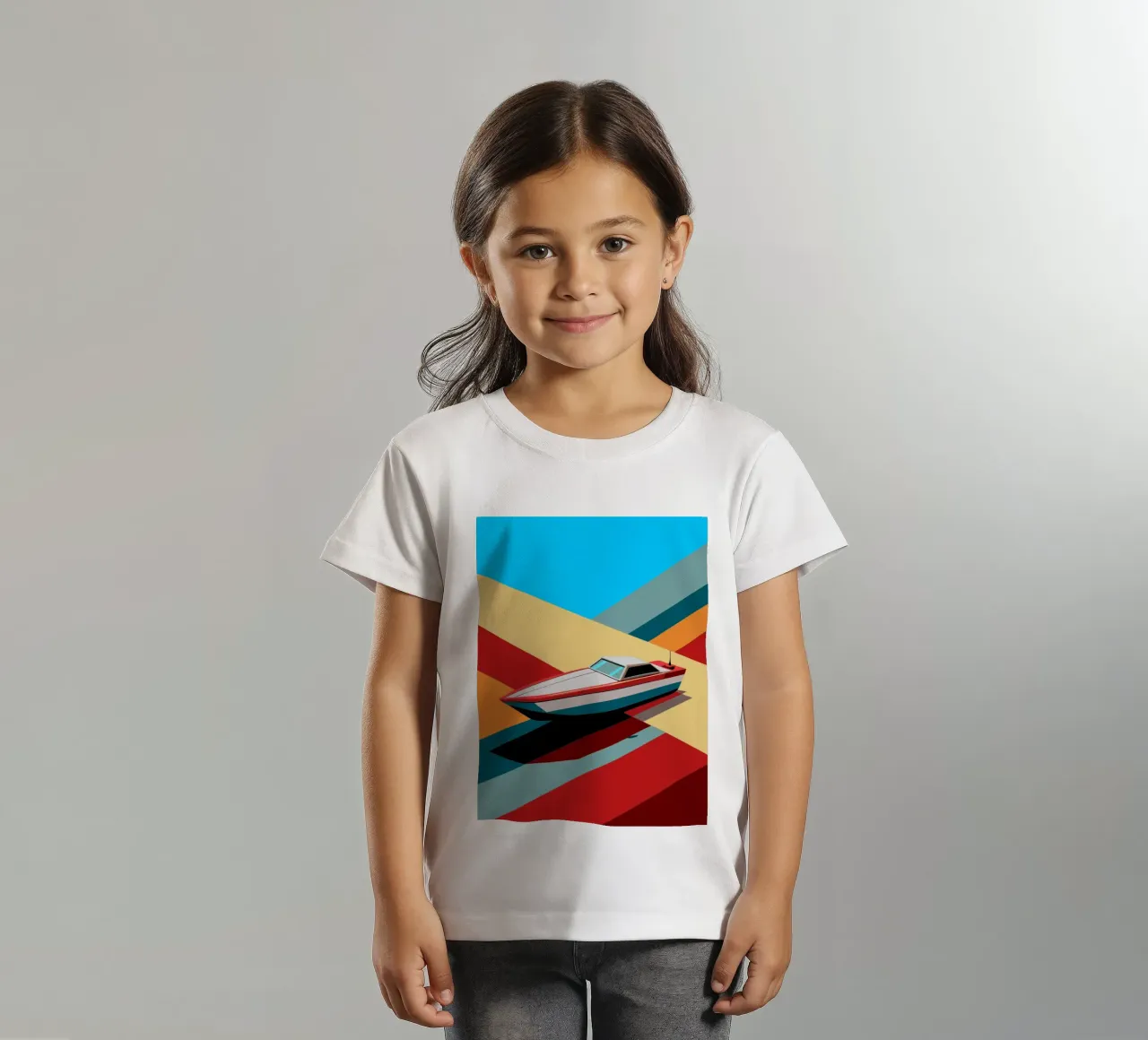 speedboot vector kinder t-shirt van Elfath