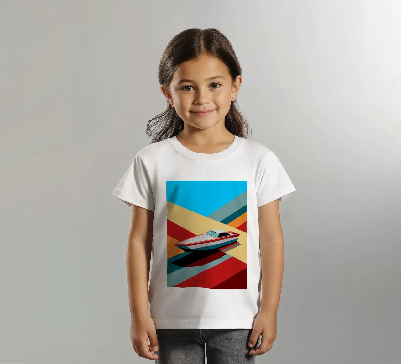 speedboot vector kinder t-shirt van Elfath