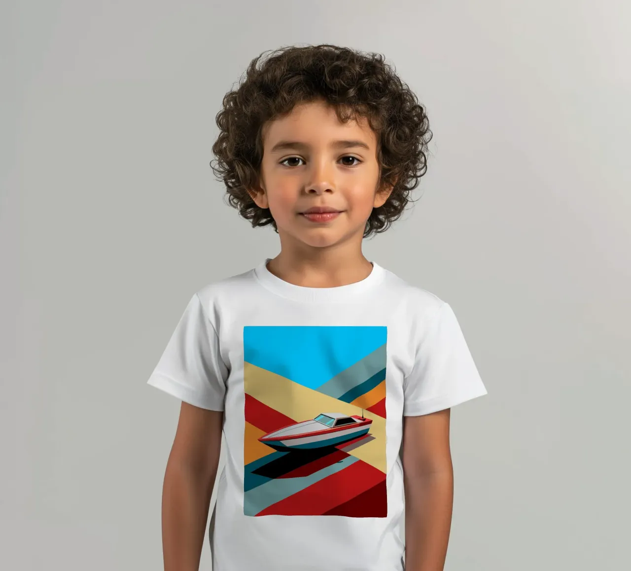 speedboot vector kinder t-shirt van Elfath