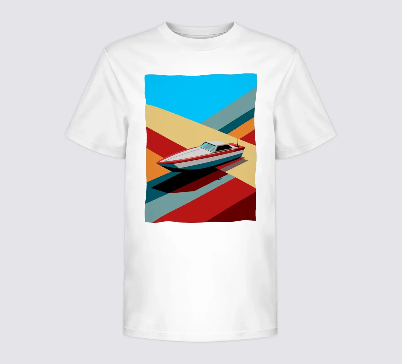 speedboot vector kinder t-shirt van Elfath
