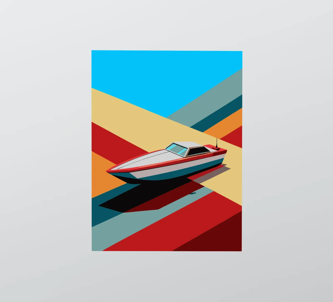 speedboot vector sticker van Elfath