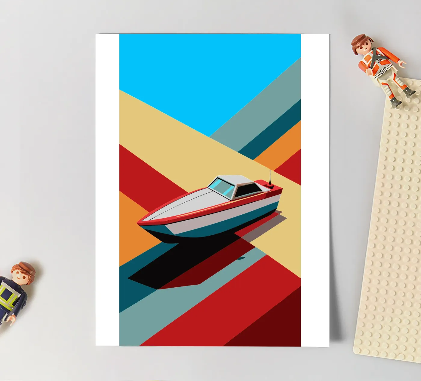 speedboat vector sticker sheet by Elfath