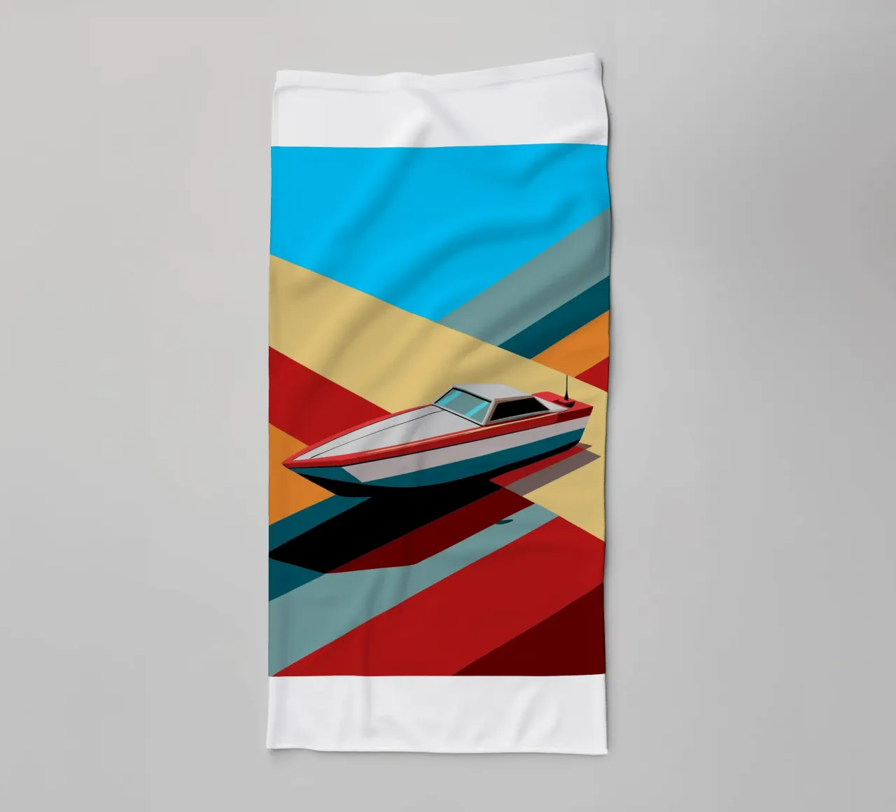 speedboot vector badhanddoek van Elfath