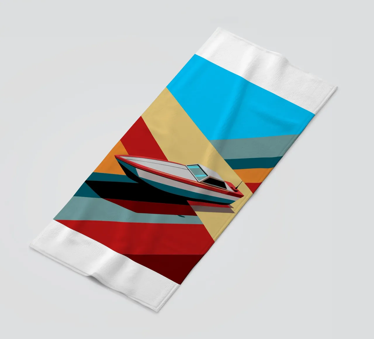 speedboot vector strandhanddoek van Elfath