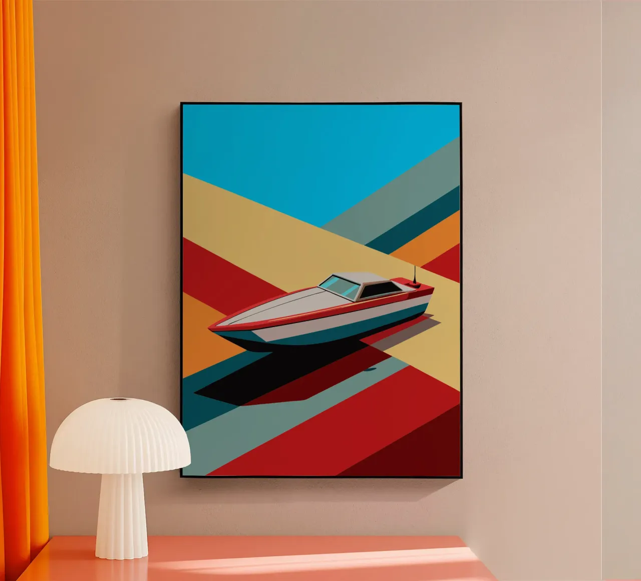 speedboot vector acryl van Elfath