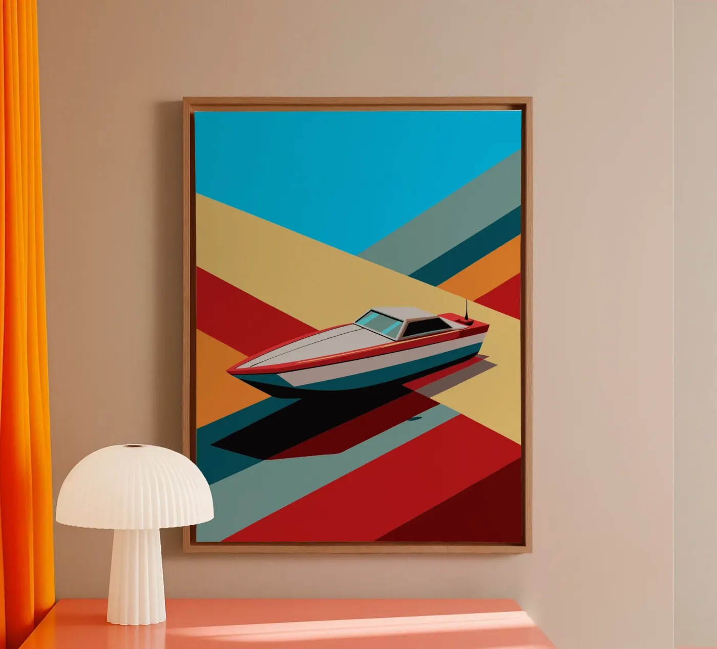 speedboot vector canvas van Elfath