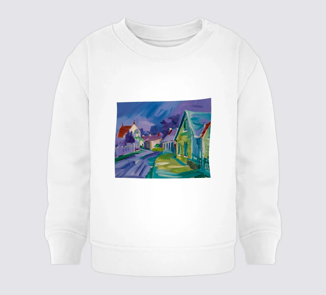 Chromatischer Straßenbummel Baby Sweatshirt von Celestial Harmony