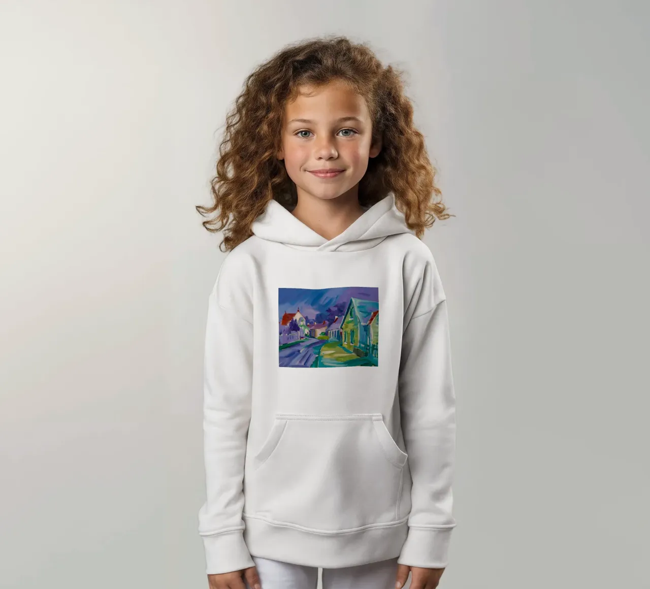 Viaggio nella via cromatica felpa bambino con cappuccio da Celestial Harmony