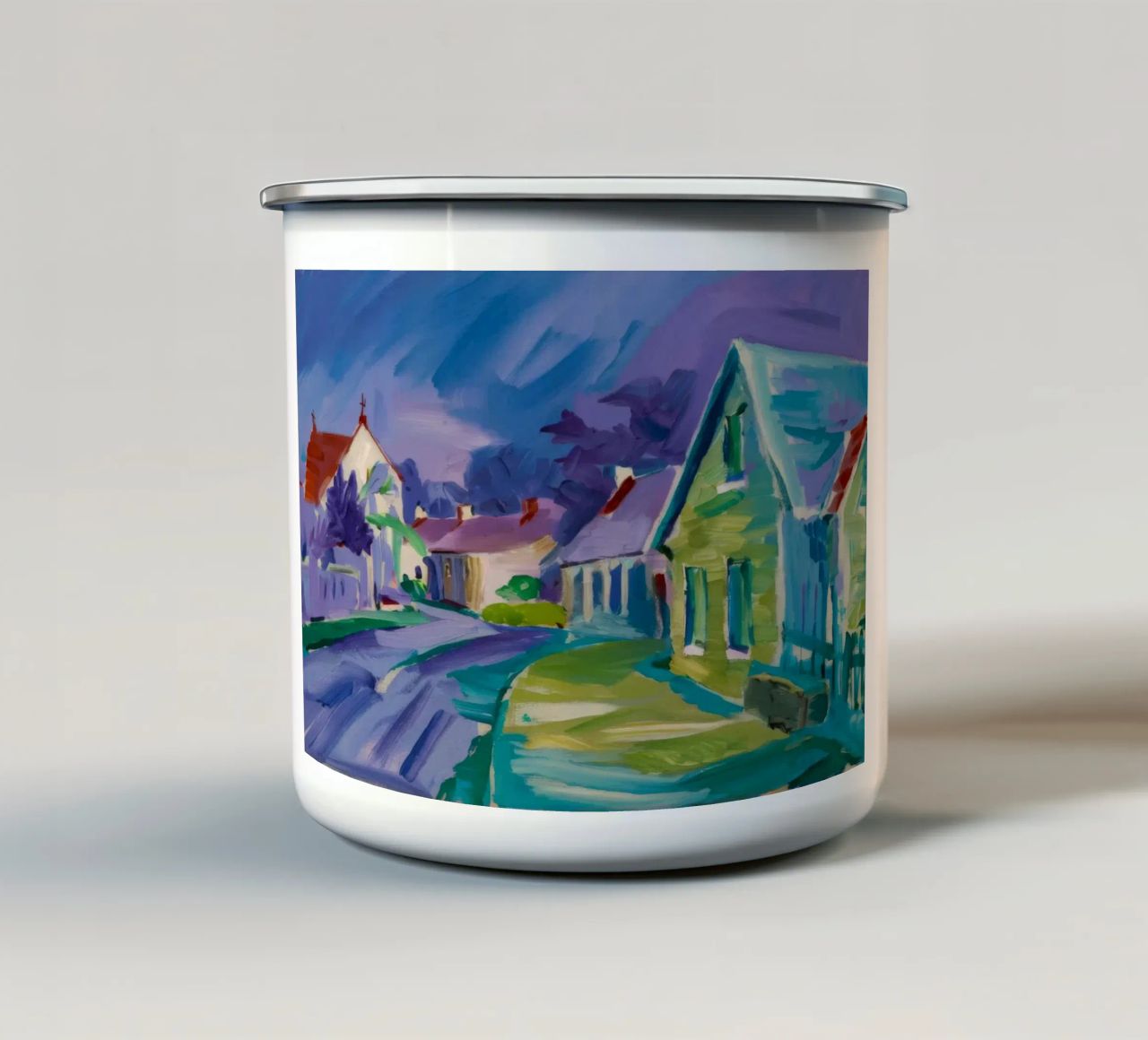Viaggio nella via cromatica tazza in smalto da Celestial Harmony