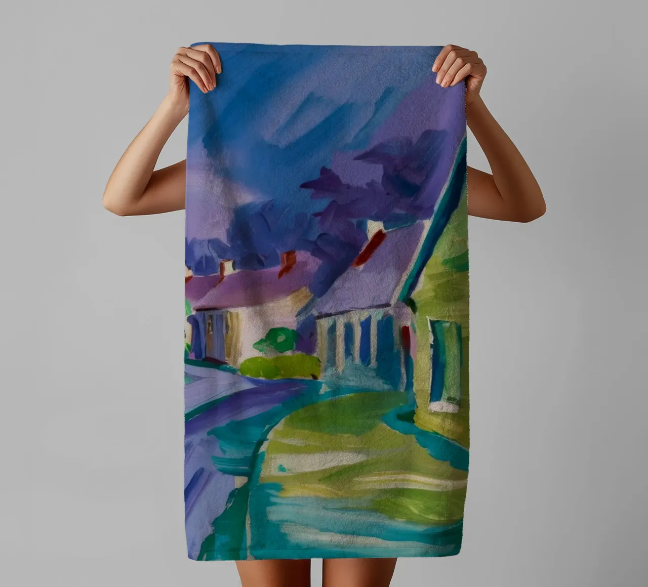 Viaggio nella via cromatica asciugamano da bagno da Celestial Harmony