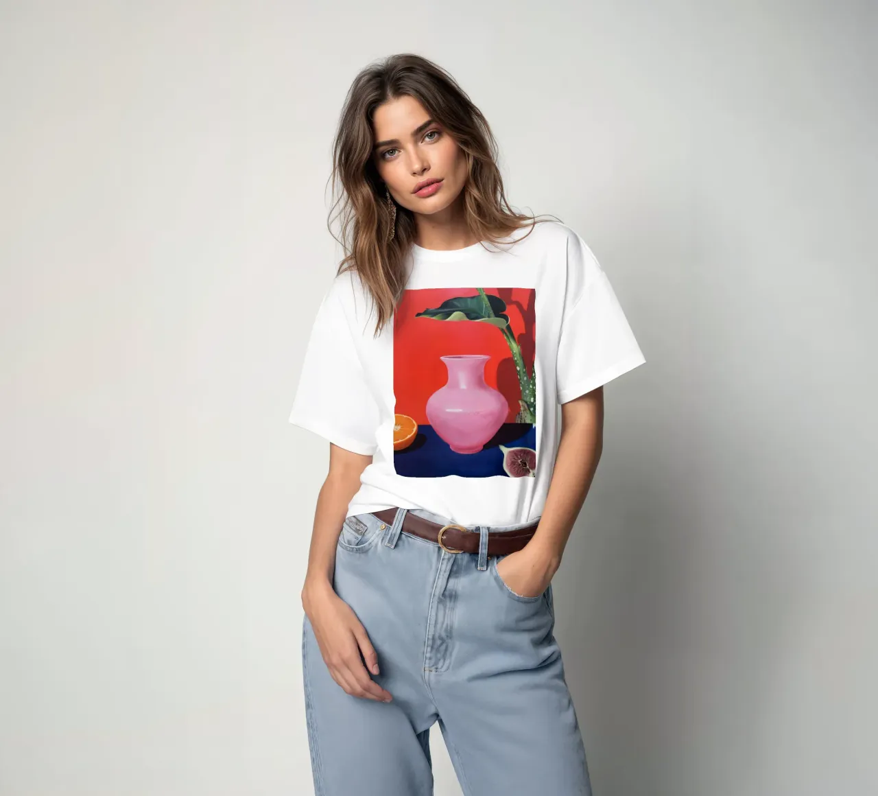 Cerise Leaf Citrus t-shirt da Opal Strokes