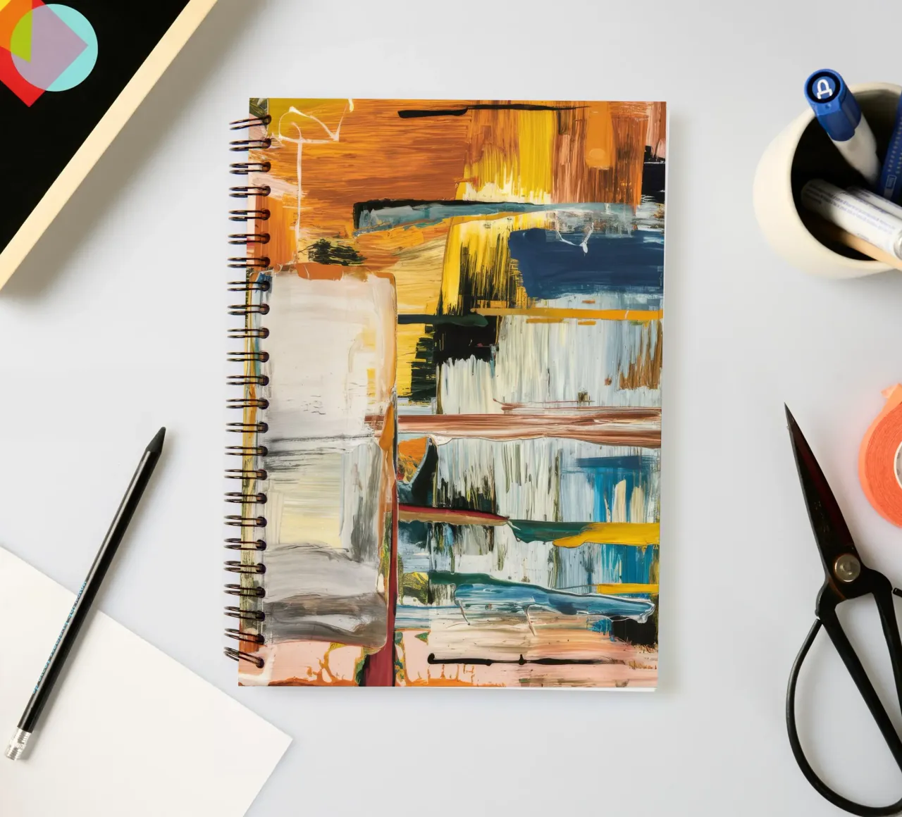 Fragmented Sky Shards spiral notebook by Dream Spectrum