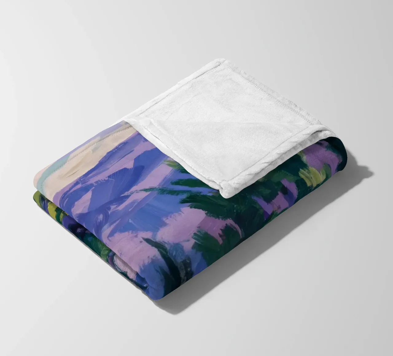 Echi di montagna viola coperta in pile da Radiance Landscape