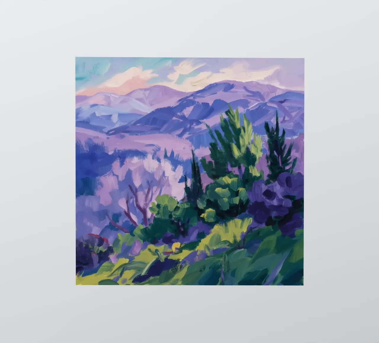 Violet Mountain Echoes sticker by Radiance Landscape