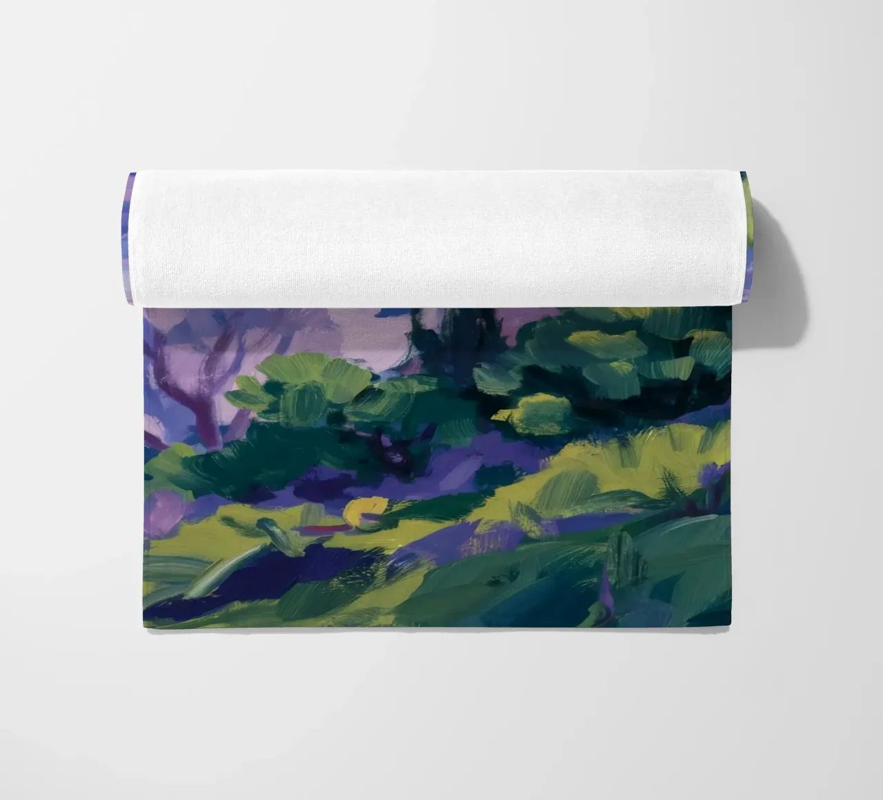 Echi di montagna viola telo mare da Radiance Landscape