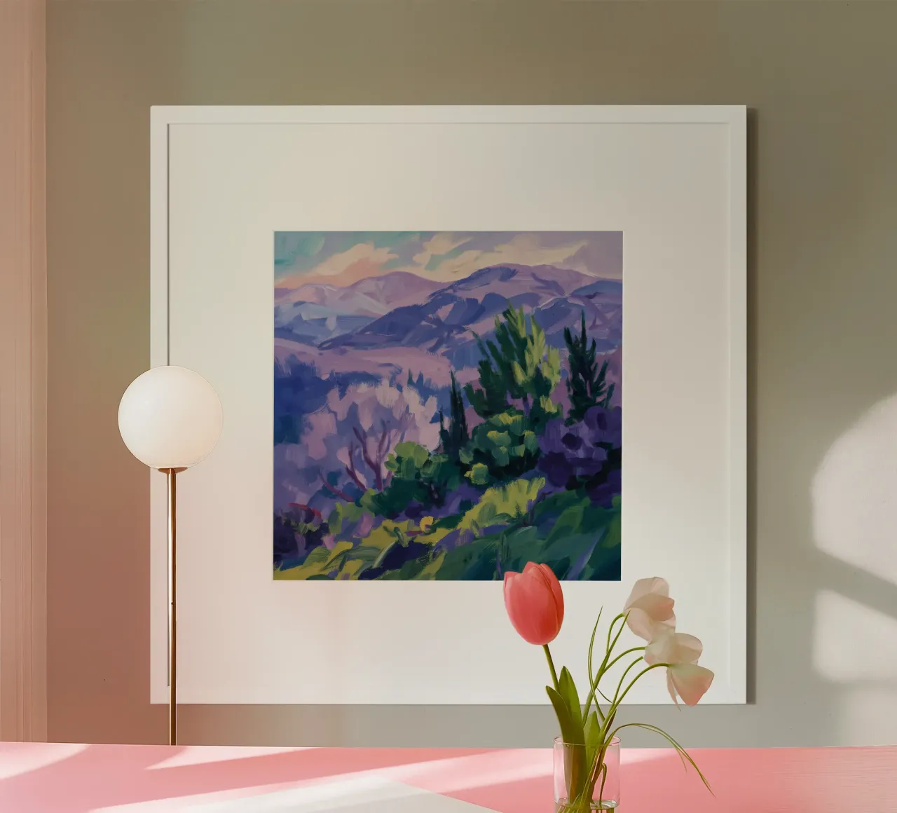 Echi di montagna viola carta hahnemühle da Radiance Landscape