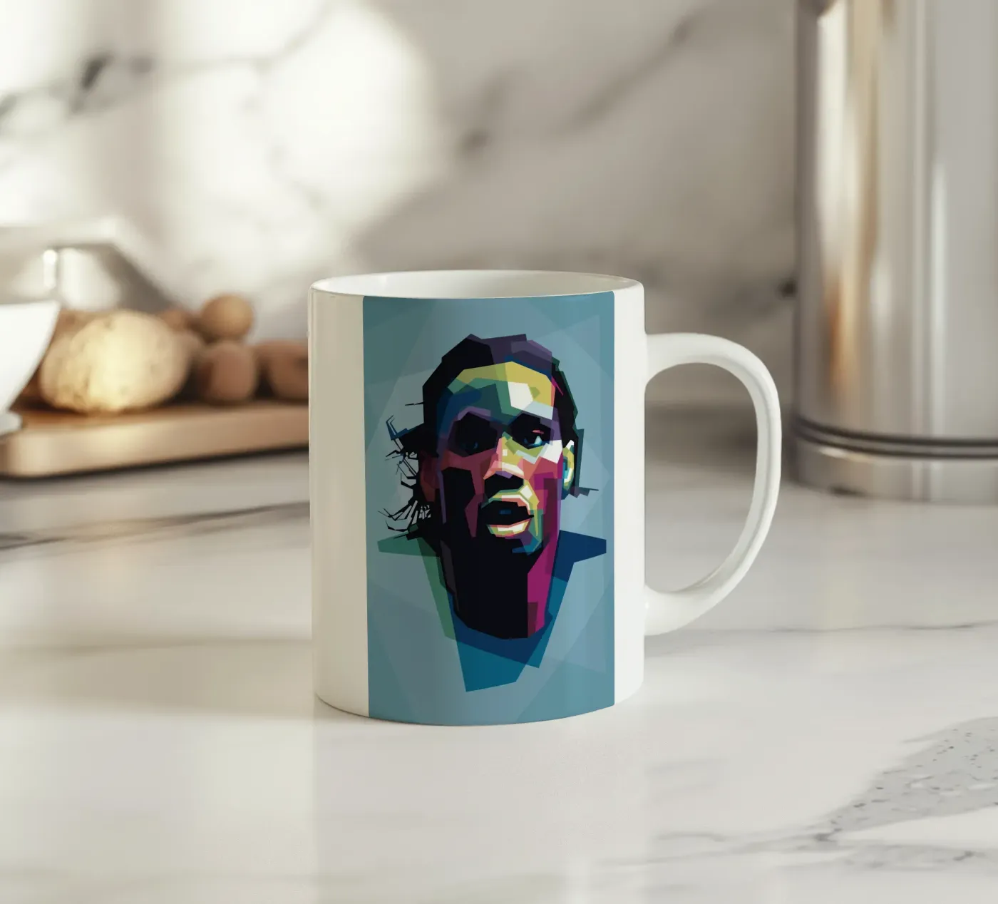 The Elephant ceramic mug by Alkahfsmart