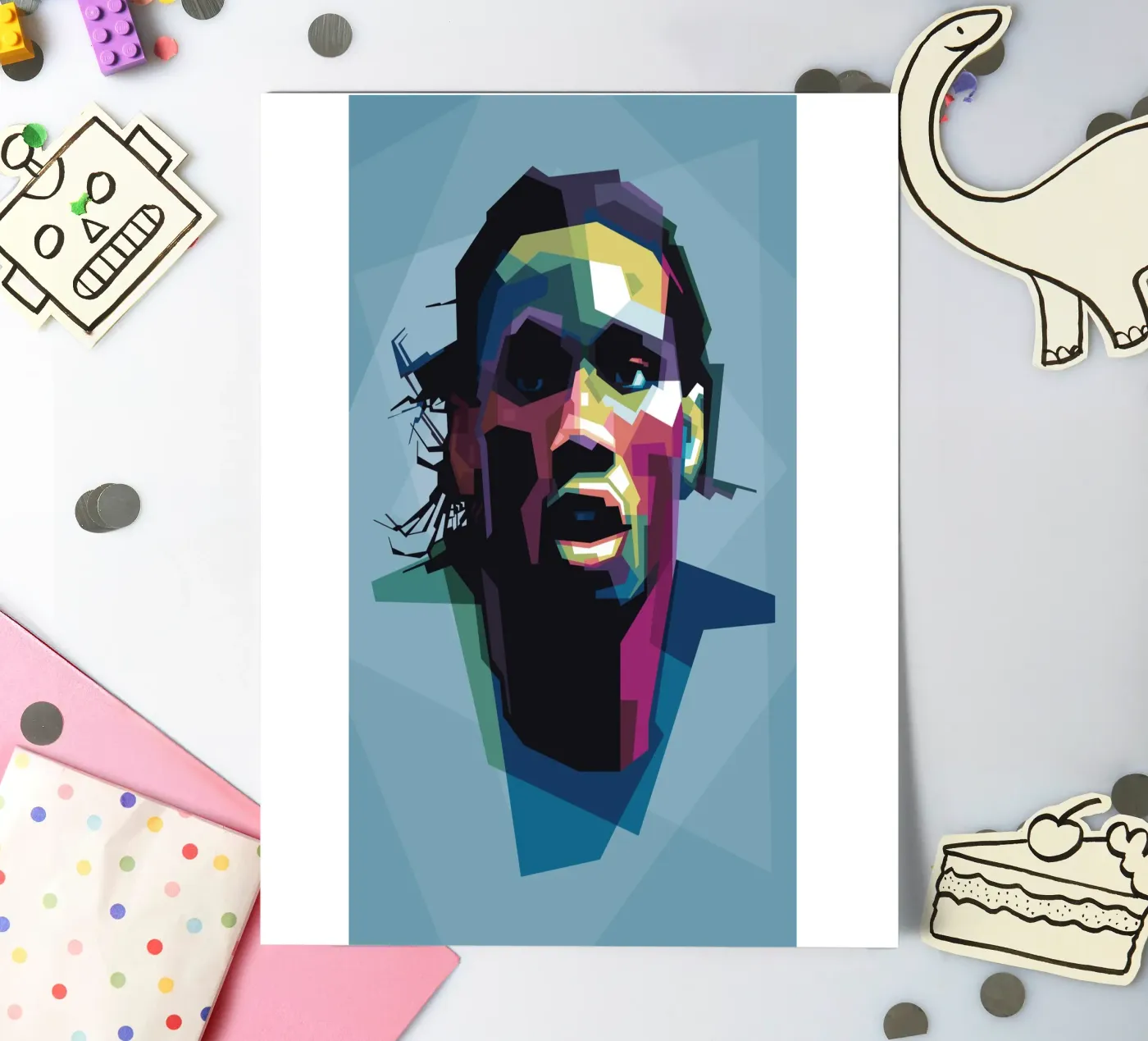 De olifant stickervel van Alkahfsmart