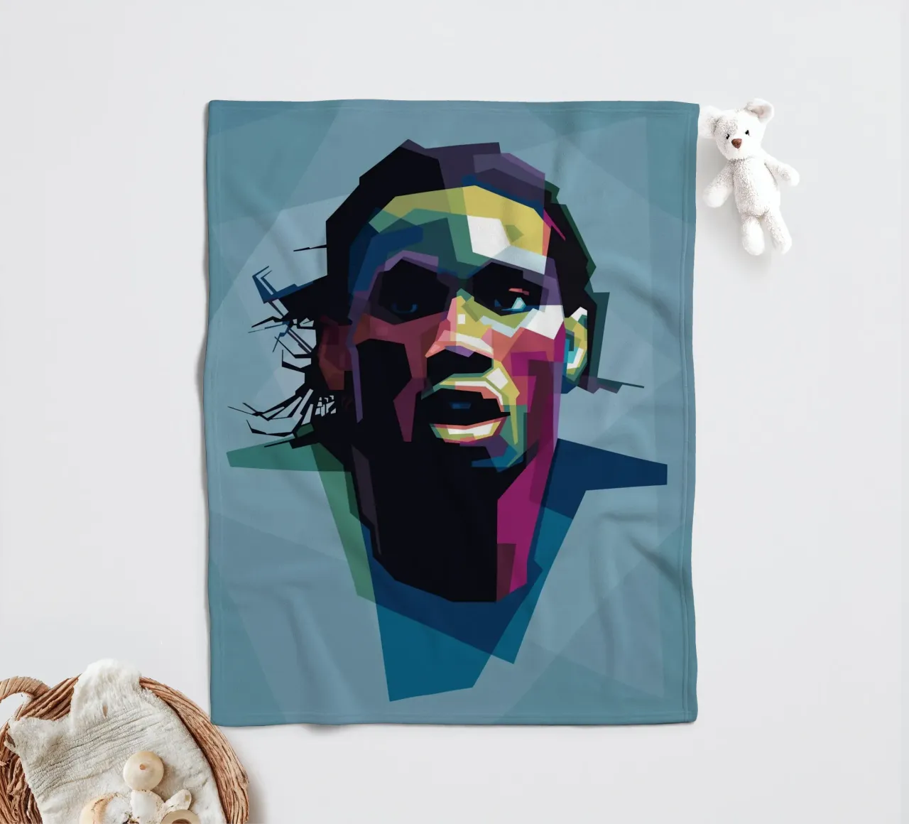 De olifant fleecedeken van Alkahfsmart