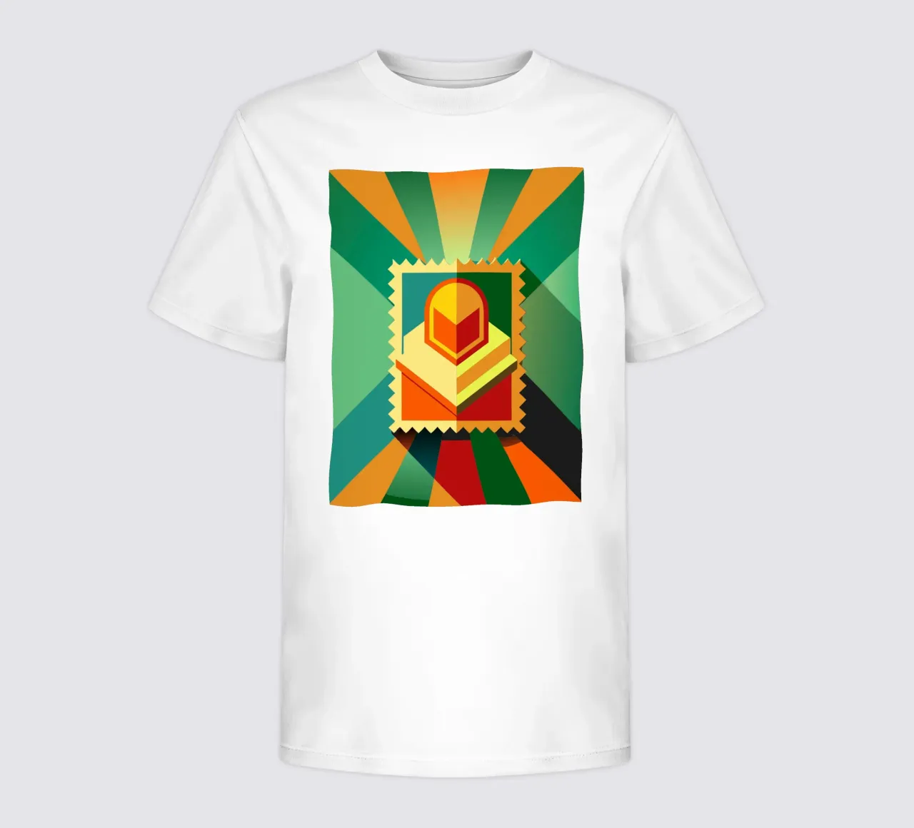 francobolli vettoriali t-shirt bambini da Elfath