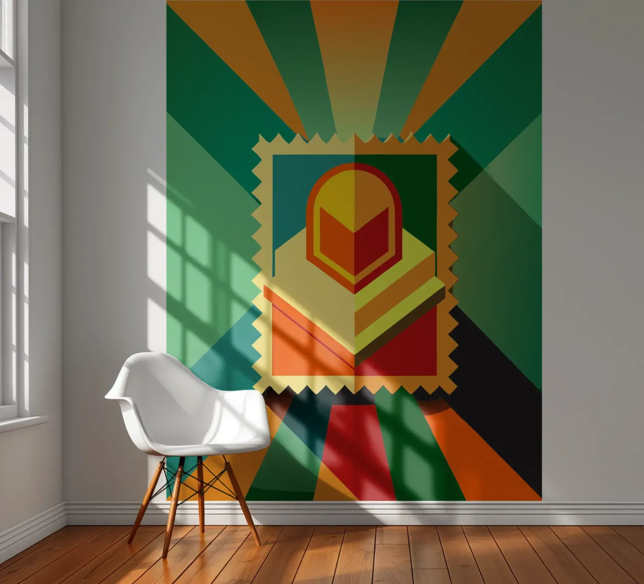 stempels vector fotobehang van Elfath