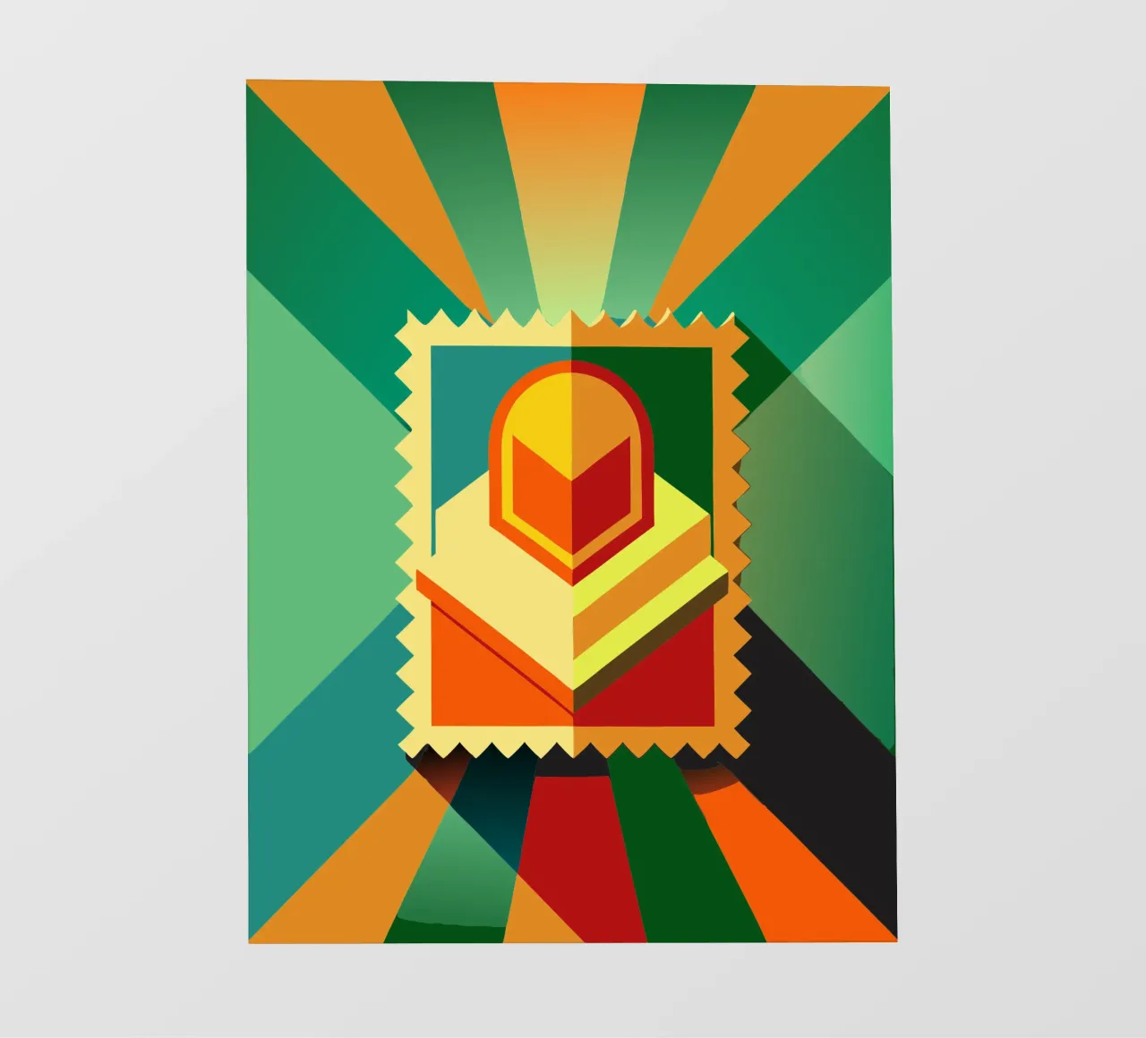 stempels vector fotobehang van Elfath