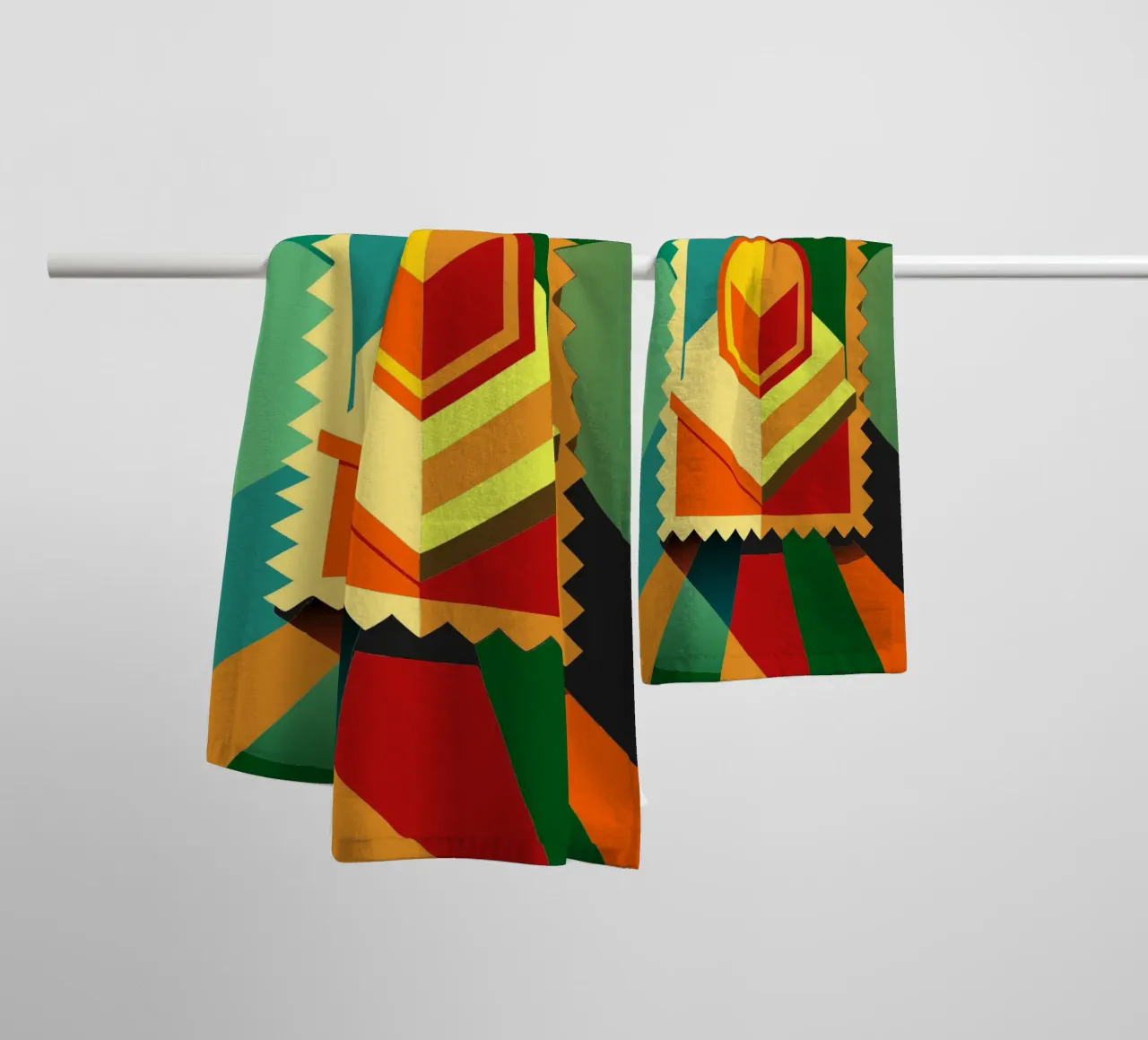 stempels vector badhanddoek van Elfath