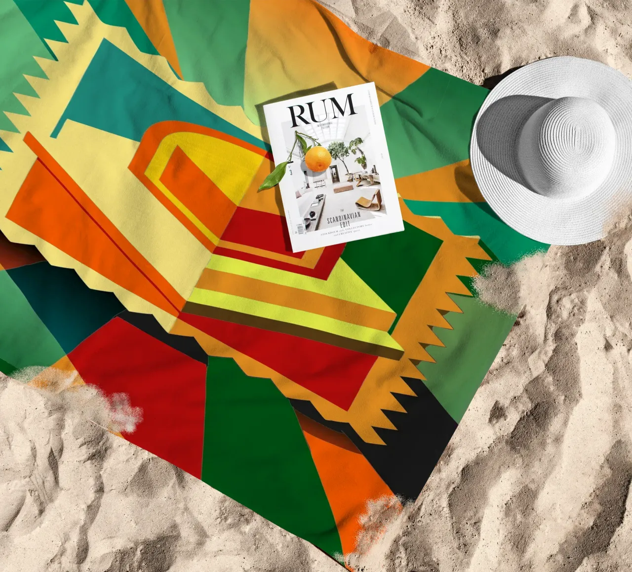 stempels vector strandhanddoek van Elfath