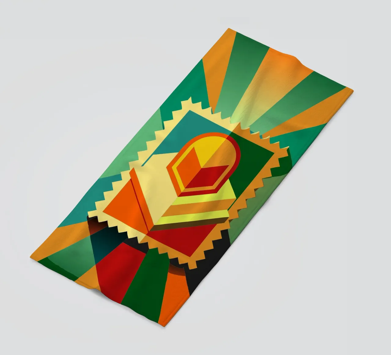 stempels vector strandhanddoek van Elfath