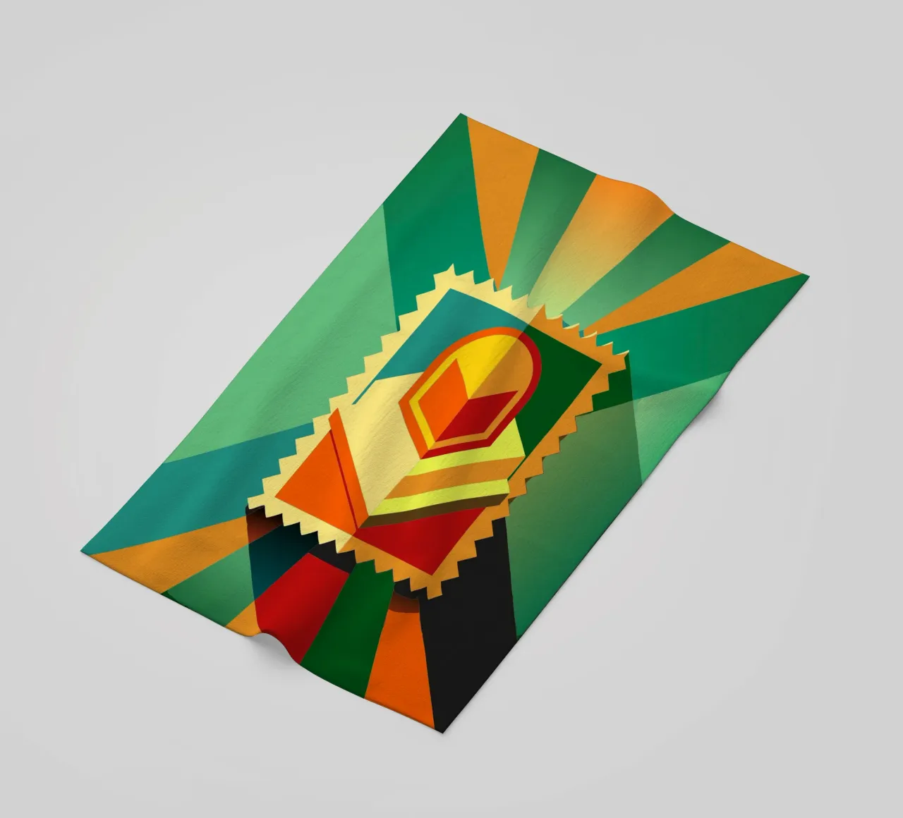 stempels vector strandhanddoek van Elfath