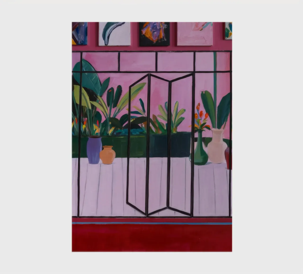 Rosy Windowed Garden notebook by Opal Strokes