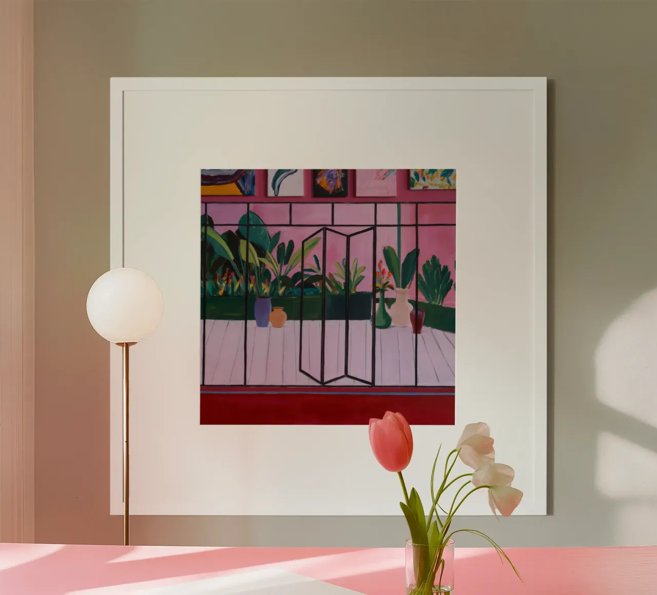 Rozentuin poster van Opal Strokes